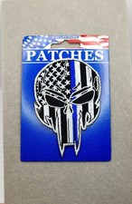 NEW Tactical Morale Sniper Skull Embroidered Iron On Patch 3 1/2" x 2 1/2"