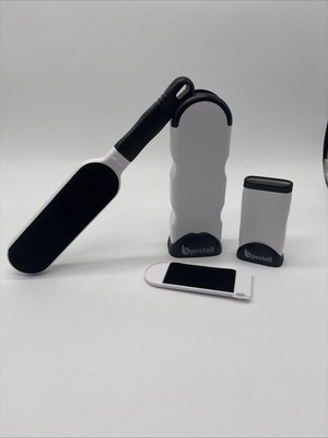 Speciall Pet Hair Remover Brush Kit Self Cleaning Base New