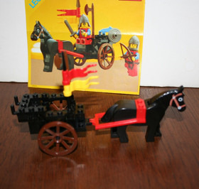 Vintage 1984 Lego 6022: Lion Knights: Castle - Horse Cart - Instructions 99%
