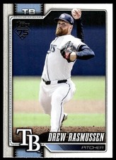 Drew Rasmussen 2026 Topps Series 1 #64 Rays Baseball Card