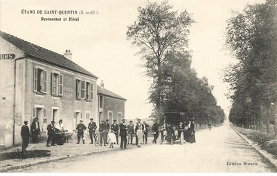 78 HATCH #24419 POND DE ST QUENTIN RESTAURANT HOTEL BOUTIN TACOT BUS