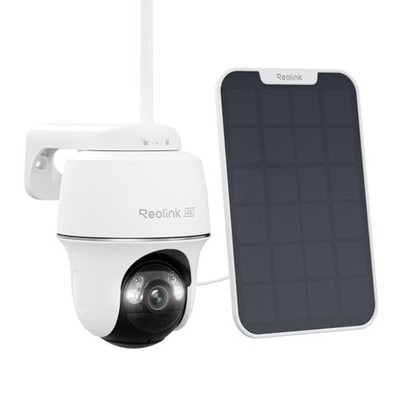 Reolink Outdoor Solar-Powered Security Camera 4K 8MP+ Resolution 2.4/5GHz Wi-Fi