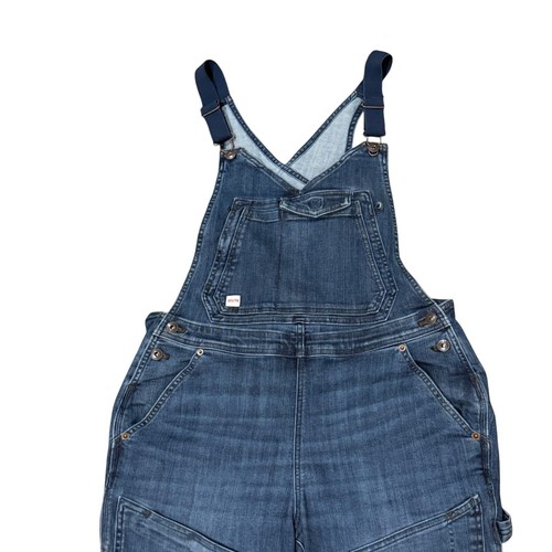Duluth Trading Co Denim Overall Zimmermann Utility Workwear Latzhose 14 reg - Bild 2 von 5