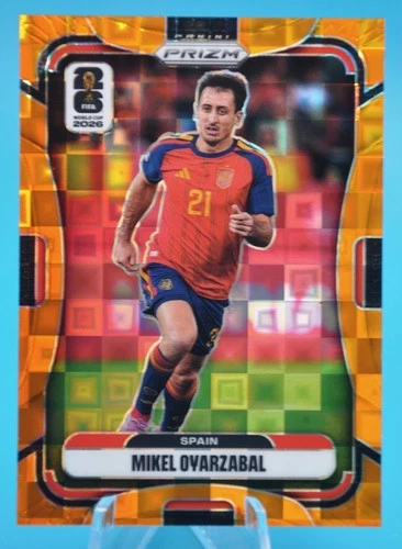 2026 Panini Prizm World Cup Mikel Oyarzabal Orange Pandora Prizm /215 #75 Spain
