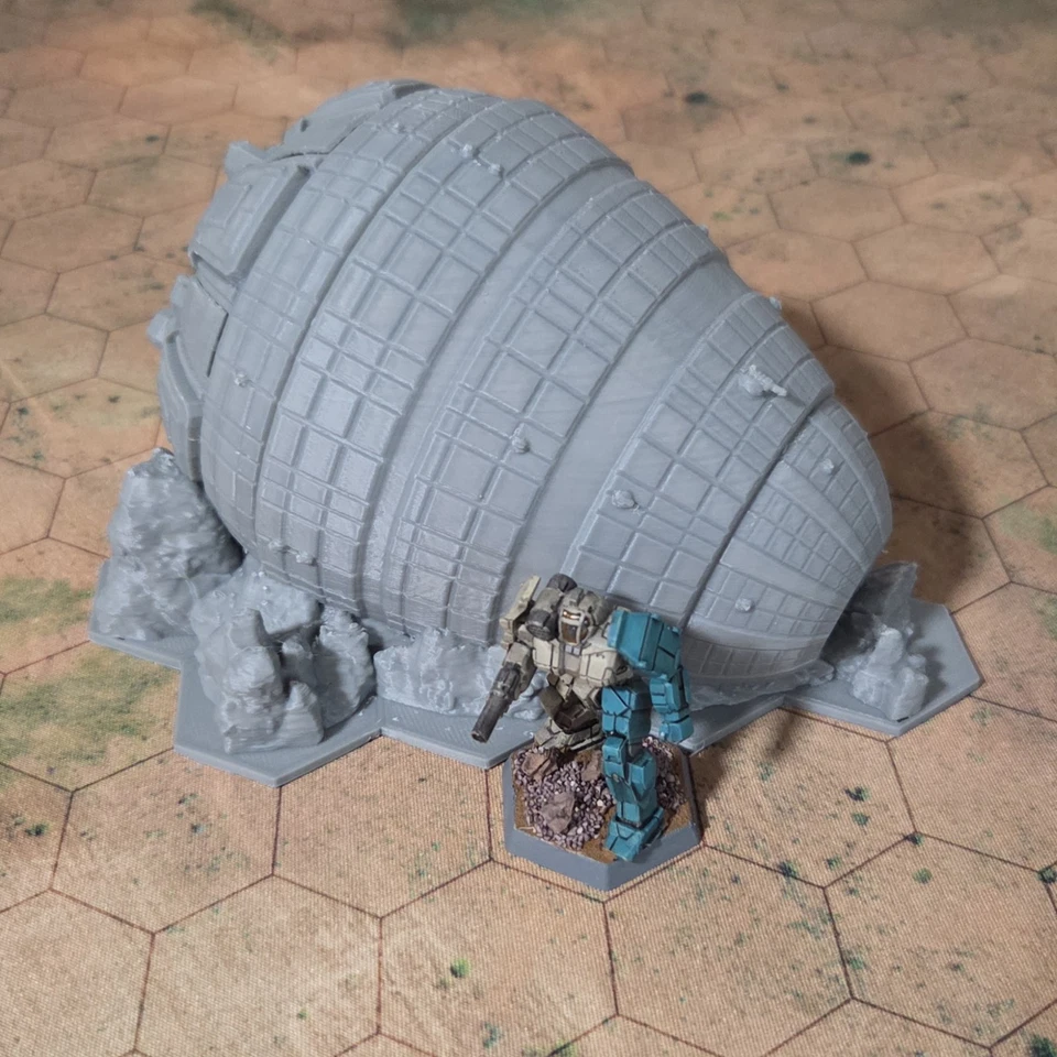 Battletech Terrain Crashed Overlord Dropship 地图比例 — 第 4/4 张图片