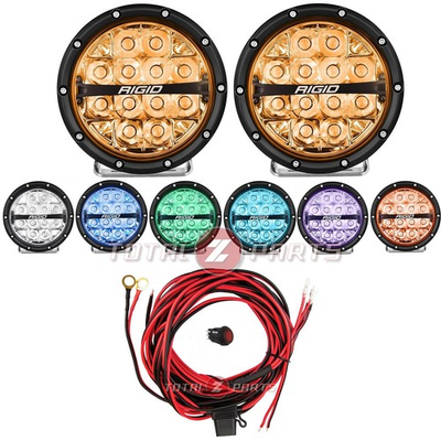 #ad #ad Rigid® 360 Series 6quot; Spot LED Round Fog Lights Amber Backlight w Wire Harness $719.99
