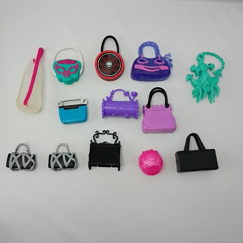 Lot Of 13 Monster High Doll Purse Lot Purses Hand Bags - Picture 6 of 6