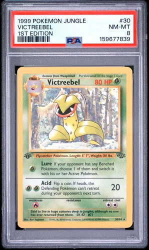 Victreebel (1st Edition) graded PSA 8 for sale on eBay