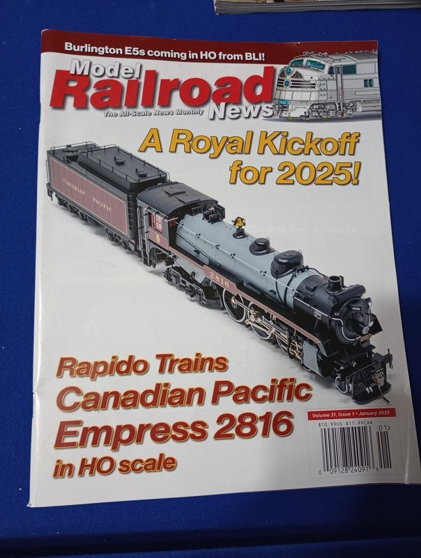 Model Railroad News Magazine A Royal Kickoff For 2025￼Jan 2025 Issue 1