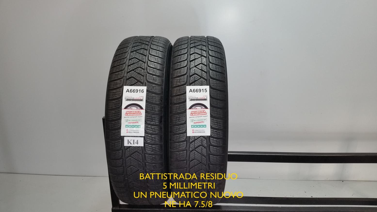 GOMME USATE TERMICHE 215/65R17 99H PIRELLI SCORPION WINTERPNEUMATICI A66916