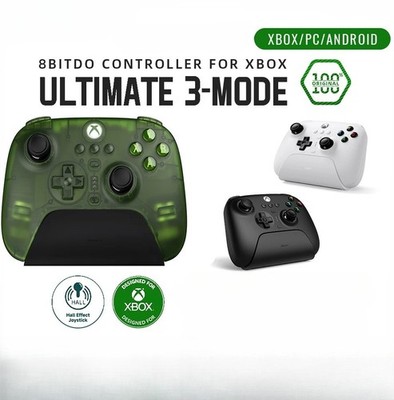 8BitDo Ultimate 3-mode Controller Hall Effect Joysticks for Xbox Series X S,PC