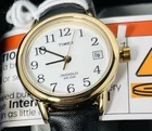Vintage Timex Indiglo Watch Womens Gold Tone Stainless Steel Classic White Dial
