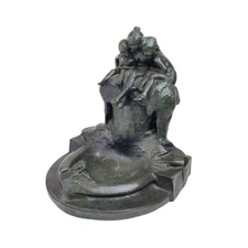 A PATINATED BRONZE GROUP FONTAINE JEUNESSE OU FONTAINE