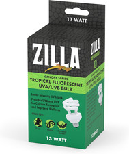 Canopy Series Fluorescent UVB/UVA Bulbs Tropical 13 W,White, 3.875 In