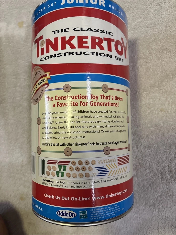 Classic 2001 TinkerToy Junior Construction Set - Image 2 of 3