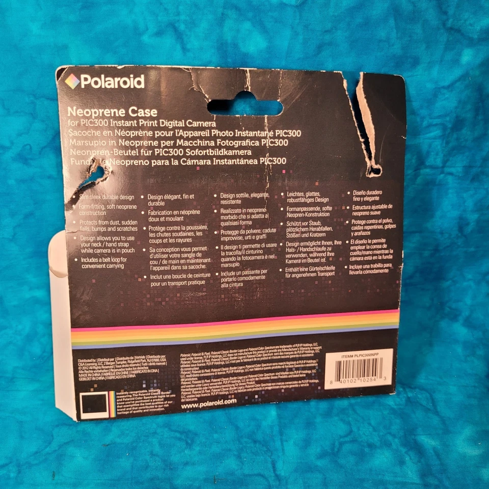Funda de neopreno Polaroid para cámaras Pic300 y Socialmatic rosa vintage nueva Foto 4 de 4