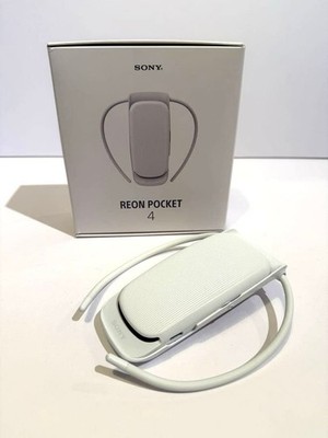 Sony REON POCKET4 White Wearable Neck Cooler Adjustable Neckband wrist 46cm