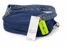 Sakroots Dark Blue Crossbody Bag NWT 79 Nylon Adjustable Strap Eco Friendly