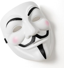 Anonymous Vendetta Guy Fawkes Mask Halloween Fancy Dress Themed Party Accessory