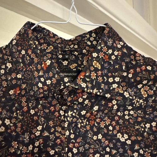 SEIDENSTICKER Mens Liberty Floral Print Patterned Shirt 15.5 M 39 Modern - Picture 3 of 5