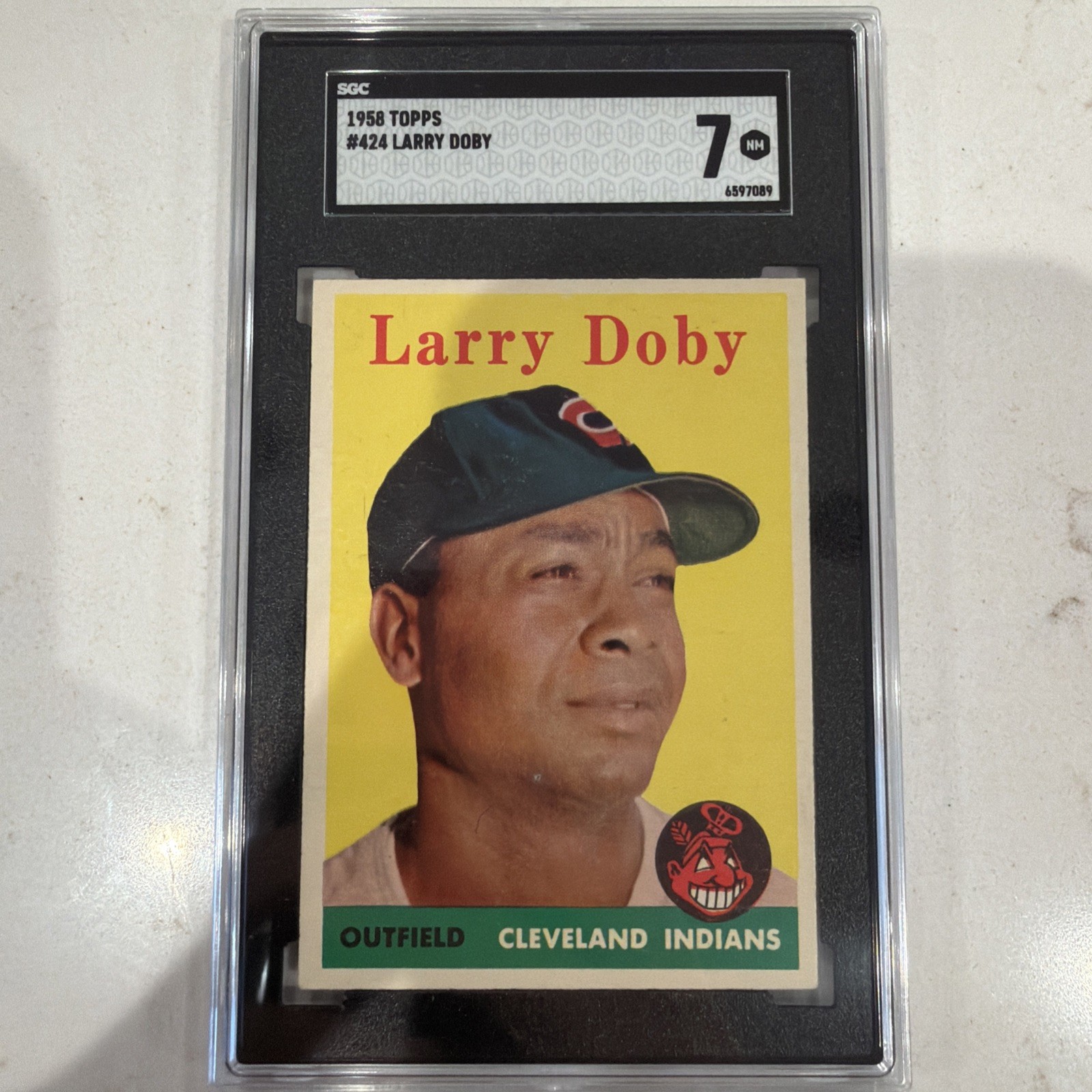 1958 Topps #424 Larry Doby SGC 7 NM