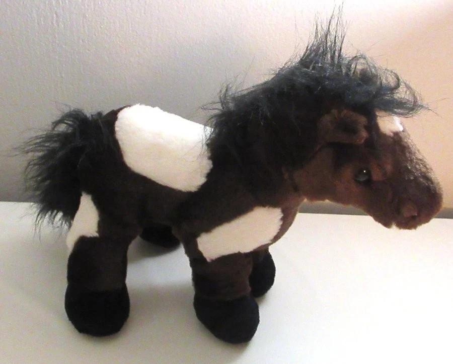 GANZ Webkinz Brown & White PINTO PONY Plush ONLY Stuffed Toy NO CODE 8" HM147 - Image 2 of 4