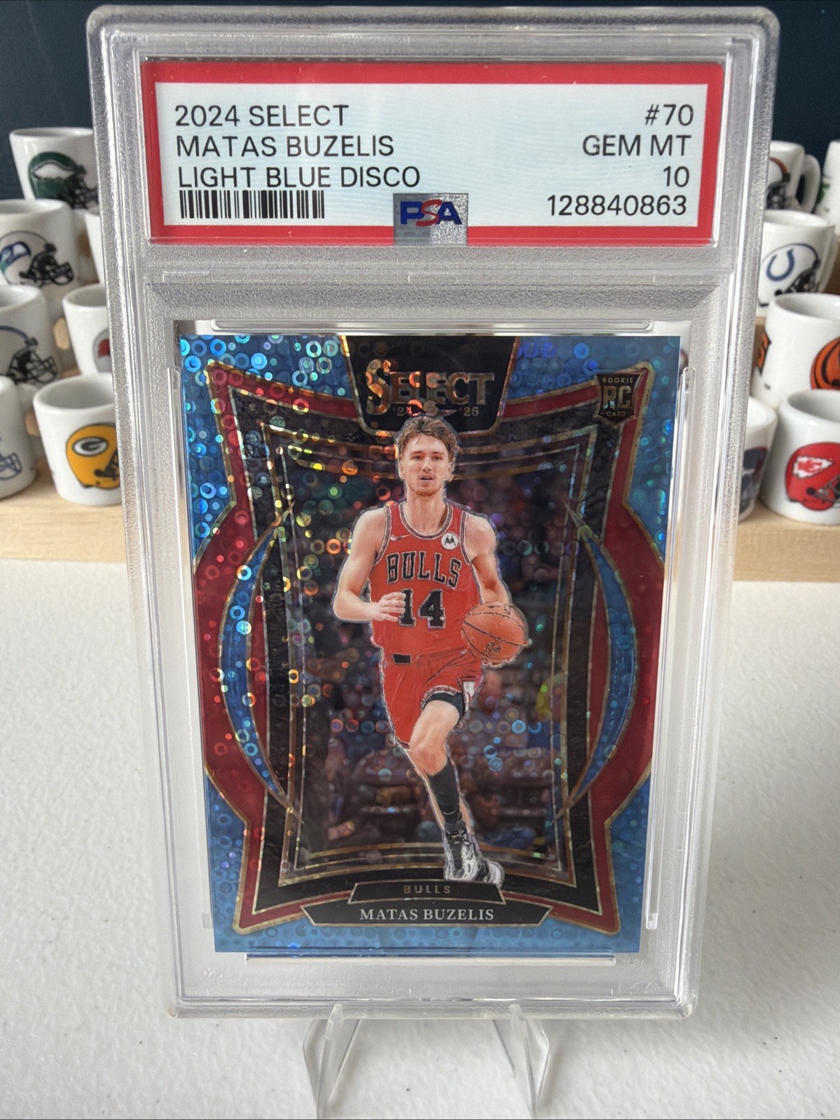 2024-25 Panini Select - Matas Buzelis #70 Light Blue Disco Prizm /99 (RC)