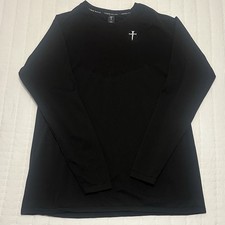 Three Nails Long Sleeve Black Stretch Performance Athletic Shirt Mens XXL