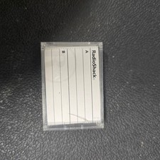RadioShack Cassette Tape Case with Unused J-Card Insert Replacement Storage