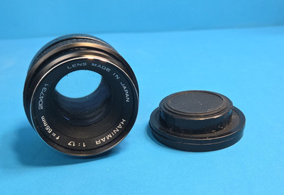 MINT Hanimar 55mm f/1.7 Vintage Prime Lens M42 Screw Mount Japan Fast Bokeh