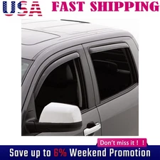In-Channel Window Vent Visors For 2002-2009 Dodge Ram 2500 3500 1500 Quad Cab*