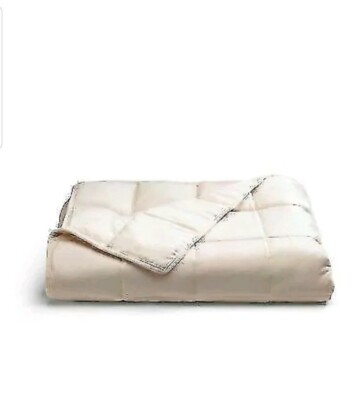 Tranquility Weighted Blanket 12lbs ~ Ivory ~ 48 × 72 Adult Blanket 