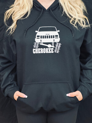 Flexing Cherokee XJ Crawler Off-Road - Sweatshirt Hoodie - S, M, L, XL, 2XL, 3XL