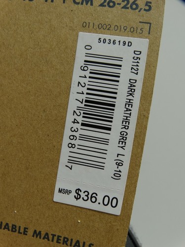 NEW Dearfoams Slippers DF Memory Foam No Sweat GREY Bootie LARGE W9-10 EU 40-41 - Picture 2 of 7