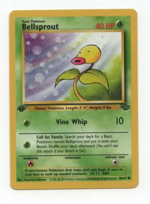 (400008) BELLSPROUT Jungle 1st Edition Non-Foil Pokemon WotC Vintage ...