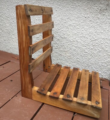 Antique wooden boat seat/ stadium seat | eBay