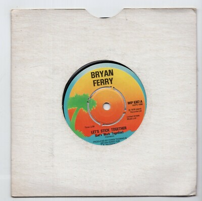 (I88) Bryan Ferry, Let's Stick Together - 1976 - 7'' vinyl