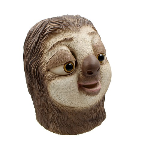 Zootopia 2 Sloth Mask Cosplay Animal Adult Masquerade Hood Full Head Props Latex - Picture 2 of 6