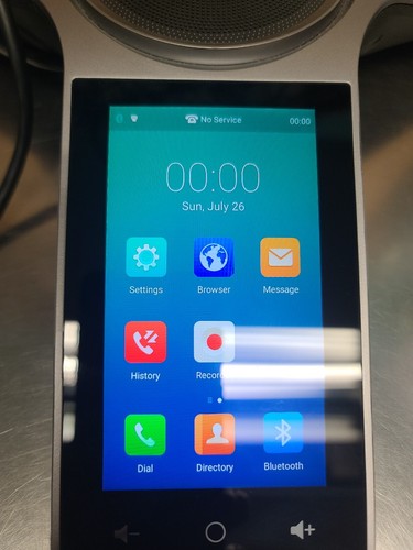 - (NICE) YEALINK CP960 OPTIMA HD IP CONFERENCE TOUCHSCREEN PHONE TESTED - Picture 4 of 7
