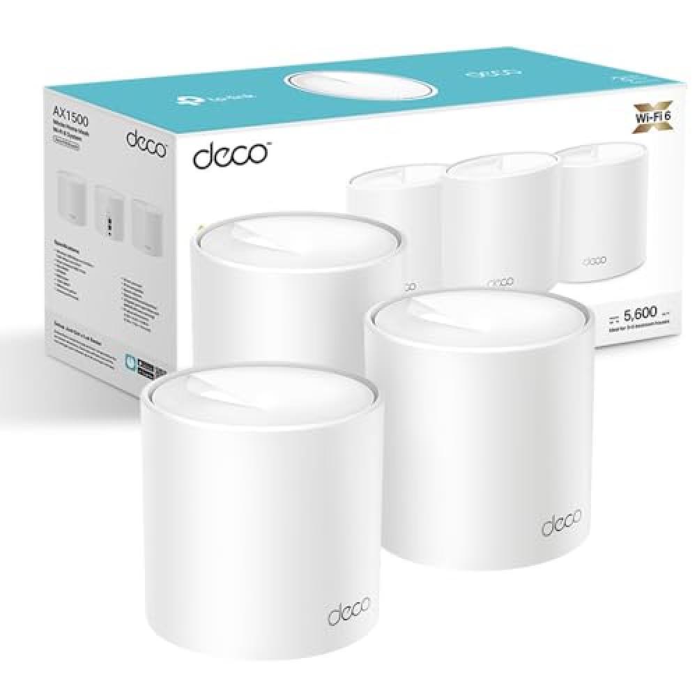 (TG. AX1500 WiFi 6) TP-Link Deco X1500(3-pack) Router WiFi 6 Mesh AX1500Mbps, 2