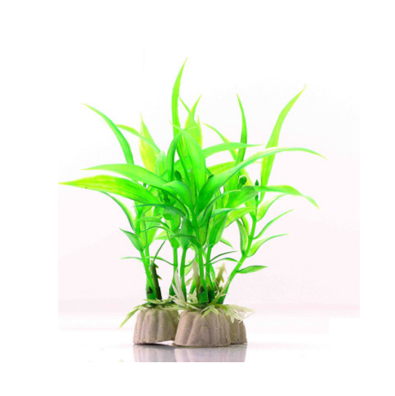 10pcs Plastic Plant Grass Aquarium Decorative Rich bamboo leaves  Fish Tank