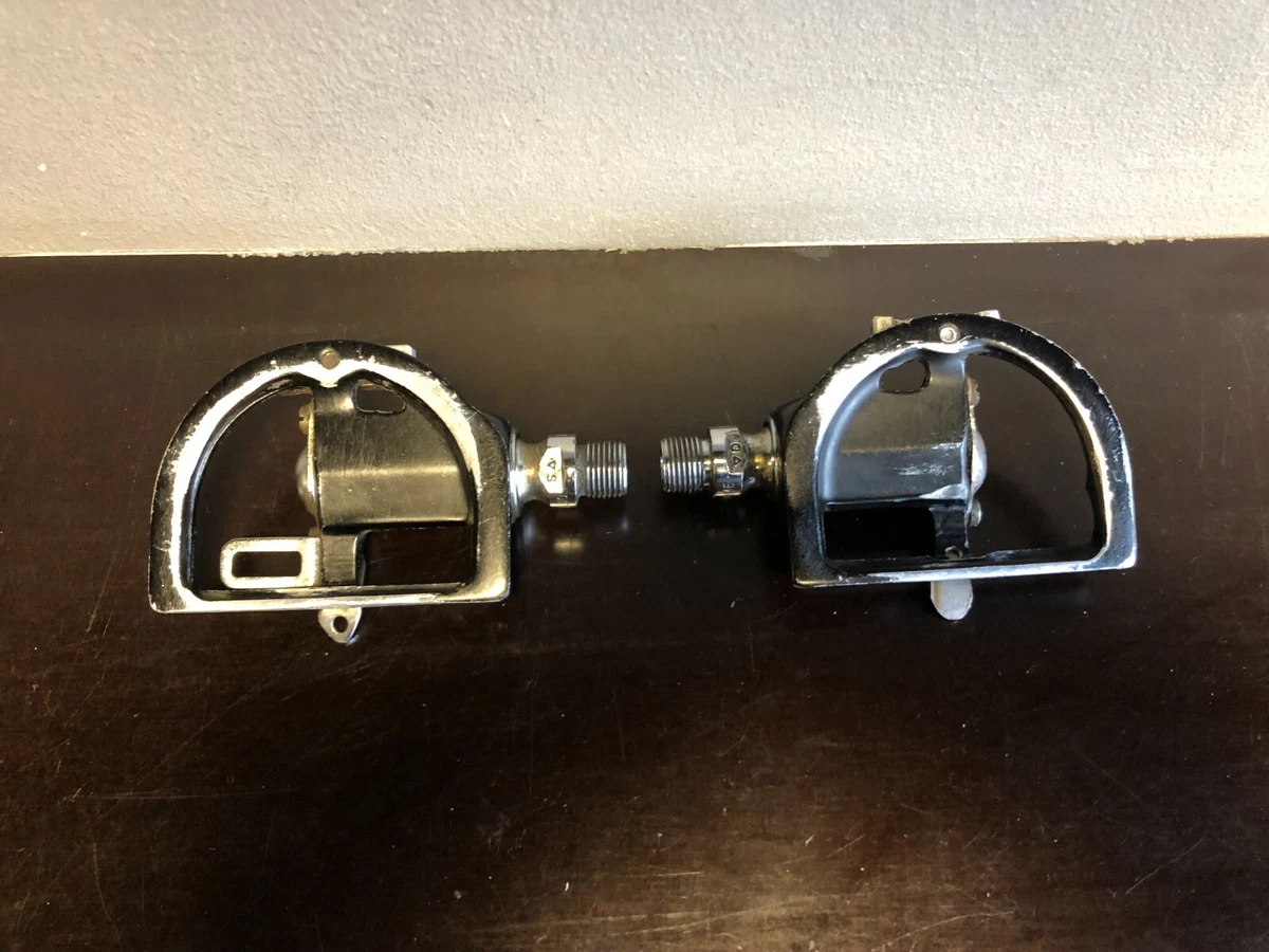 Pédales Gipiemme Dual Sprint 14x125 Alu Argent - Vélo Route Vintage Eroica