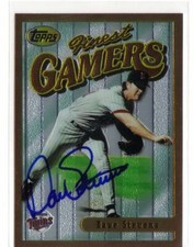 DAVE STEVENS 1996 TOPPS FINEST AUTOGRAPHED #103 GUARANTEED IP  (ID 2686)