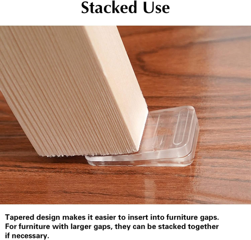 Plastic Shims 8 Pack Adjustable Wedge Levelers for Furniture and Appliances - Picture 5 of 12