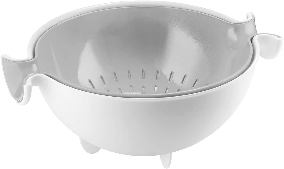 Set Contenitore con Recipiente Scola Tutto GUZZINI Cestello Girevole Scolapasta - Immagine 3 di 4