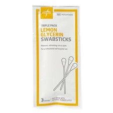 Lemon Glycerin Swabsticks, Pack of 3