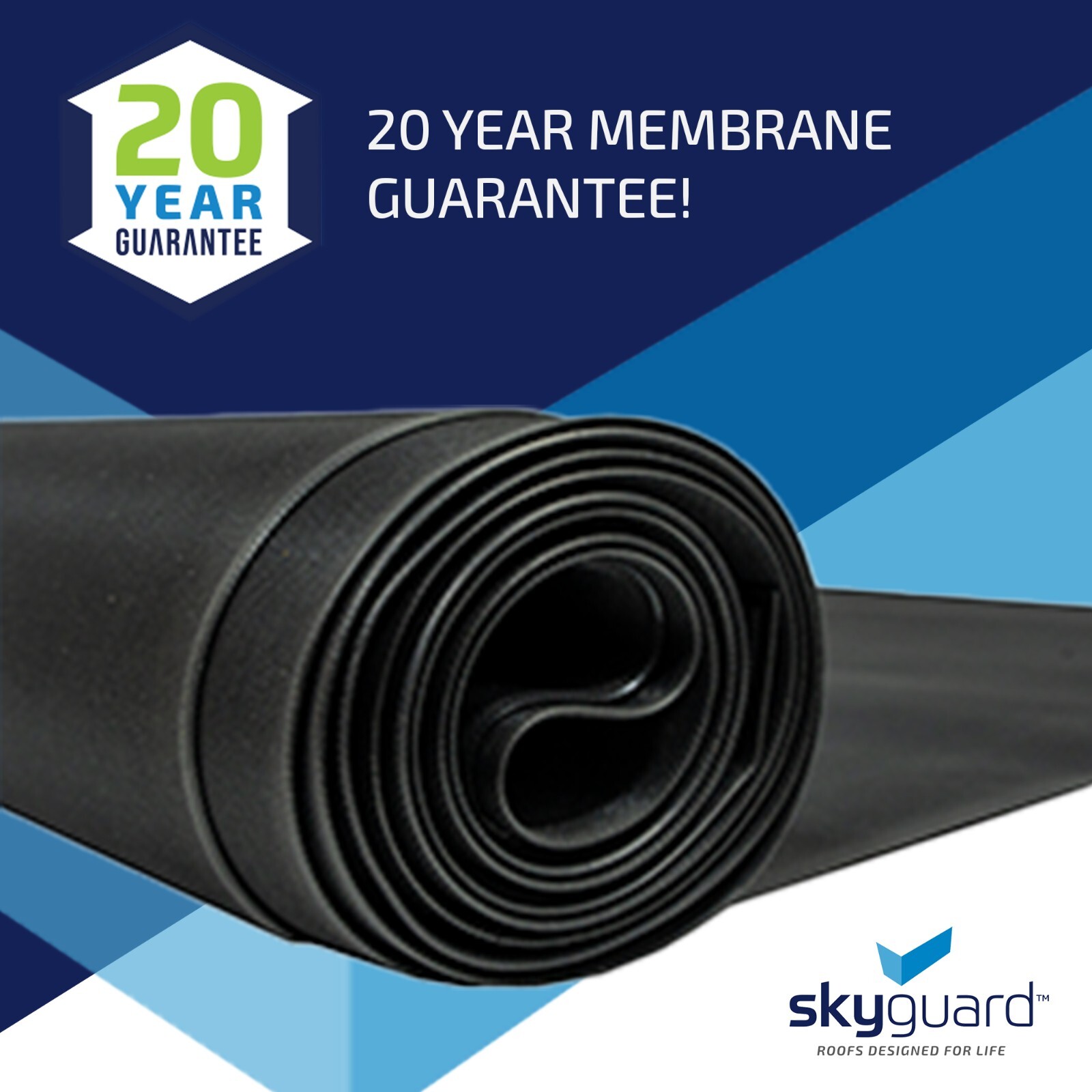SkyGuard EPDM Shed Rubber Roof Kit, Membrane & Glue, Shed Felt