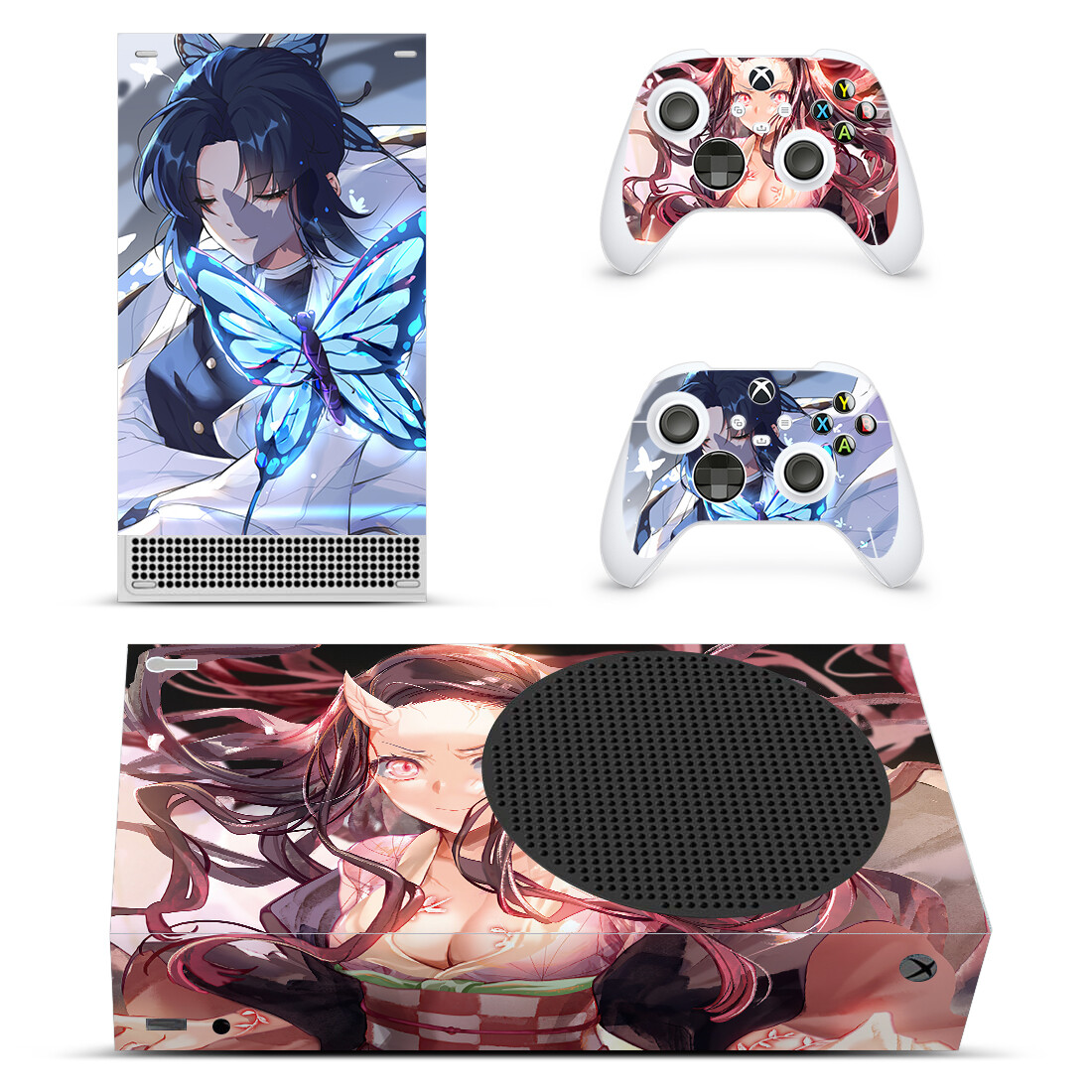 Demon Anime Girl Xbox Series S Skin Sticker Decal Wrap for Console & Controllers
