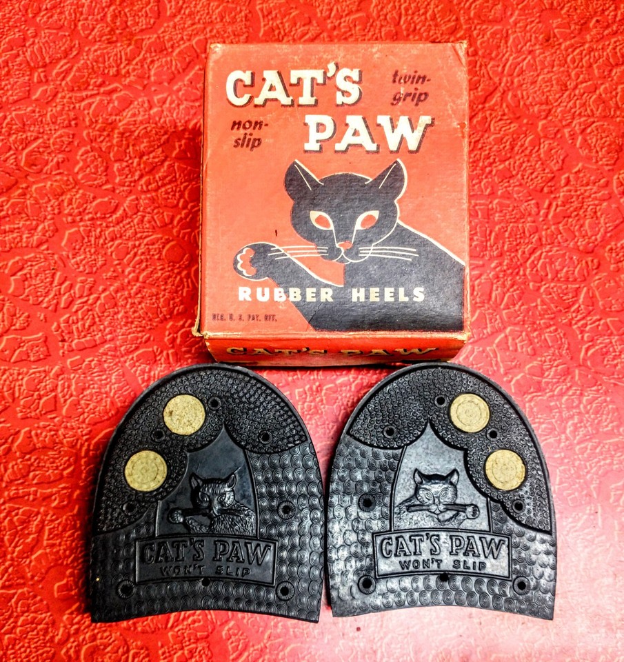 VTG Cat's Paw Heel & Half Soles set Replacement Outsole boot shoe