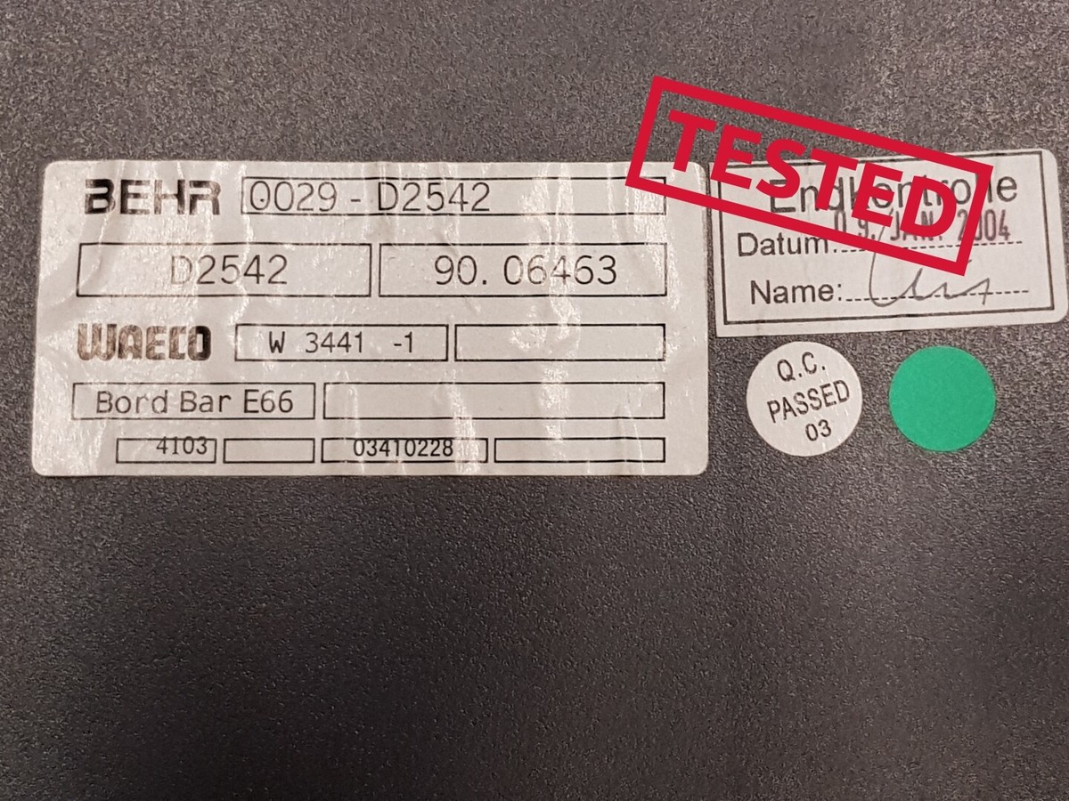 ✓✓✓BMW 7 SERIES E65 E66 COOLANT BOX REFRIGERATOR D2542 6942649 